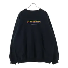 VETEMENTS (ヴェトモン) THINK DIFFERENTLY マルチカラーロゴクルーネックスウェット UE51TR630B ブラックのサムネイル