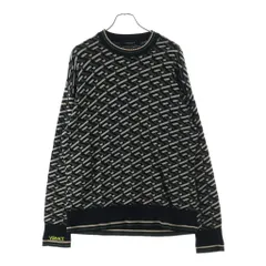 VERSACE (ヴェルサーチ) GRAPHIC COTTON KNIT PULLOVER 1002347 1A01605 グラフィックコットンニットプルオーバー 総柄コットン 長袖セーター マルチカラーのサムネイル