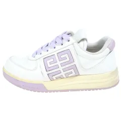 GIVENCHY (ジバンシィ) G4 エナメルレザー ローカットスニーカー レディース ホワイト/パープルのサムネイル