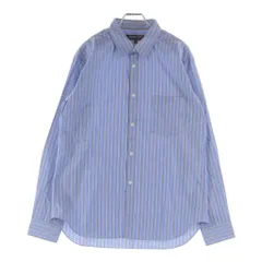 COMME des GARCONS HOMME DEUX (コムデギャルソン オムドゥ) 25SS AD2024 袖切替 ストライプ柄 長袖コットンシャツ ブルー DO-B022のサムネイル