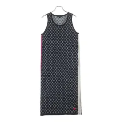 LOUIS VUITTON (ルイヴィトン) モノグラム ノースリーブ ニットワンピース ブラック×ホワイト #S RW222J N87 FNKD05のサムネイル