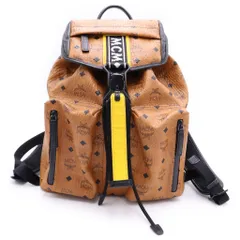 MCM (エム シー エム) ヴィセトス バックパック ロゴ総柄 リュックサック ブラウンのサムネイル