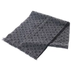 LOUIS VUITTON (ルイヴィトン) エシャルプ モノグラム クラシック アントラシット マフラー ストール ブラックのサムネイル