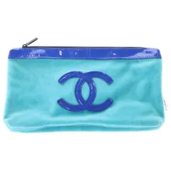 CHANEL (シャネル) ココマーク ノベルティ ポーチ ブルーのサムネイル