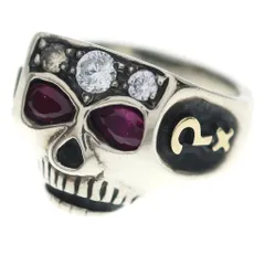 FLASH POINT (フラッシュポイント) JIM SKULL RING ルビータイプ ジム スカルリング シルバーのサムネイル