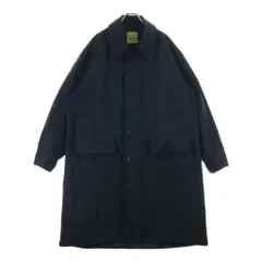 UNITED TOKYO (ユナイテッド トウキョウ) ×KOMATSU 24AW DOLPHIN コマツ ドルフィン ステンカラー ロングコート ポリエステル ブラック 134654001のサムネイル