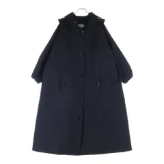 PRADA (プラダ) 21SS フーテッド ロングコートジップアップ ポリアミド ネイビー 291951 レディースのサムネイル