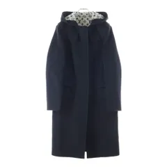 LOUIS VUITTON (ルイヴィトン) 16AW モノグラム ジャガード シルク混 ウール ロングコート ブラック/グレー RW162W QWE FACO20のサムネイル