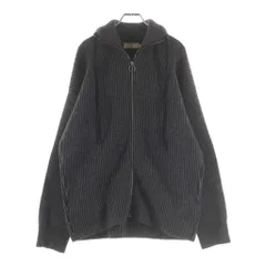 MAISON KITSUNE (メゾンキツネ) Loose-Fit Zip-Up Cardigan ジップアップカーディガン ニットセーター DU00509KT1006 チャコールグレーのサムネイル