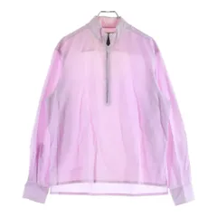 HERMES (エルメス) ハーフジップシャツ ピンク コットンのサムネイル