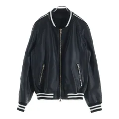 BALMAIN (バルマン) ロゴラベル レザーブルゾン ジャケット ブラック RH18893L002のサムネイル