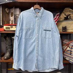 00s USA製 Harley-Davidson デニムシャツ 青 XL 875 - メルカリ