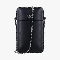正規品CHANEL 【お買い得アイテム】カードケース付きラムスキンフォン