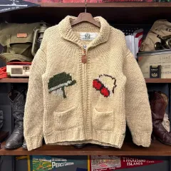 90s canadian sweater バイクパータン オリジナル カウチン N101のサムネイル