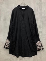 HOUSE OF LOTUS 刺繍入り五分袖ブラウス ブラック - メルカリ