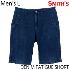 【USED／メンズL】SMITH'S AMERICAN デニム ベイカーショーツ インディゴのサムネイル