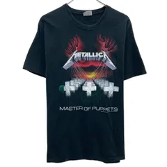 00s Hanes 半袖 バンドTシャツ L ブラック ヘインズ プルオーバー 00年代 メタリカ ビックプリント ロックT カットソー 夏物 a806-5901のサムネイル