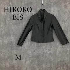 ヒロコビス HIROKO BIS ジャケット レディース グレー Mサイズ 長袖 アウター 羽織り シンプル 無地 きれいめ 上品 大人カジュアル オフィス フォーマル 通勤 通学 通年 春 秋 冬 ポリエステル100% 日本製 お洒落のサムネイル