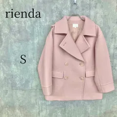 rienda リエンダ コート ジャケット Sサイズ ピンク 無地 長袖 レディース アウター 秋冬物 可愛い 上品 きれいめ カジュアル デート服 おしゃれ シンプル 定番 人気 ブランド服 目立った傷汚れなしのサムネイル