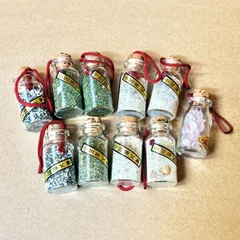 【まとめ売り✨】昭和レトロ 小笠原父島 砂入りガラスボトル 10個セット 観光土産 貝殻入り 小笠原諸島 aucのサムネイル