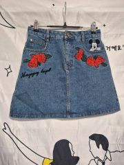 ボンダッチ Von Dutch ダメージ デニムミニスカート 67cm Y2K - メルカリ