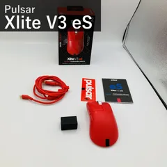 Pulsar Gaming Gears パルサー Xlite V3 eS Medium 型番PXV3ES23 ワイヤレスゲーミングマウス 超軽量65g 26000DPI PAW3395センサー 1ms 4K/8K対応 レッド 赤 eSports 国内正規品のサムネイル