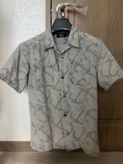 新品*RRL*インディゴ ストライプド キャンプシャツ *S ダブルアール 