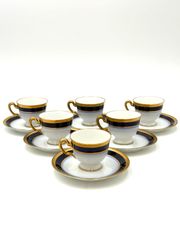 美品＊大倉陶園 OKURA 瑠璃片葉金蝕 カップ&ソーサー 6客 2 - メルカリ