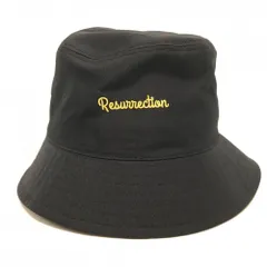 【超美品】レザレクション バケットハット 黒 ロゴ刺しゅう L   ゴルフウェア Resurrectionのサムネイル