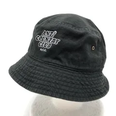 アンタイカントリークラブ バケットハット 黒 刺しゅう S/M   ゴルフウェア ANTI COUNTRY CLUBのサムネイル