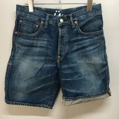 日本製　caqu　サキュウ　セルビッジ　ショートデニム　USED　13035のサムネイル