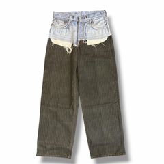 参考上代39600円 未使用 YOKE 24AW RAYON WOOL OMBRE PLAID EASY PANTS