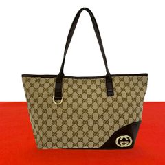 極 美品 GUCCI グッチ GG キャンバス ロゴ 金具 キャンバス レザー 本