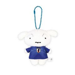 크레용 신짱 시로 봉제인형 마스코트 축구 일본 대표 ver SAMURAI BLUE