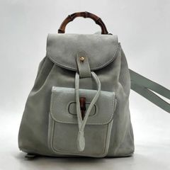 GUCCI バンブー スエード リュック バックパック - メルカリ