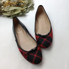 J&M DAVIDSON ジェイアンドエムデヴィッドソン チェック バレエシューズ フラット /26Aのサムネイル