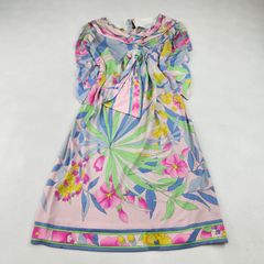 LEONARD レオナール 花柄 ロングワンピース トリム シルク100% - メルカリ