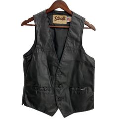 極美品■schott レザー ベスト　本革　424V ブラック　USA製　L 極美品□schott レザー ベスト 本革 424V ブラック USA製 L - メルカリ