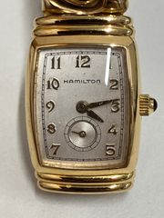 極美品 電池交換済 ハミルトン ベントン 6248 蛇腹ブレス ゴールド 極美品 電池交換済 ハミルトン ベントン 6248 蛇腹ブレス ゴールド