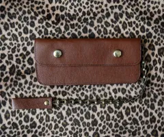 レア！50s ヴィンテージ トラッカーウォレット バイカー ウォレットチェーンウォレット VINTAGE TRUCKER WALLET servalジッパーのサムネイル