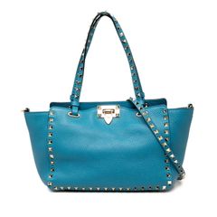 ヴィレンティノ ガラヴァーニ ロックスタッズ 2way ミニバッグ ブルー