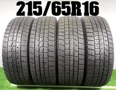 送料無料★215/65R16 ダンロップ WM02 2025年製 4本 冬 タイヤ スタッドレス 中古 TB1287のサムネイル