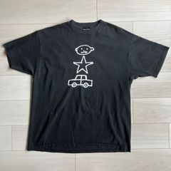 90s モーション文字 モザイク文字 ぼかし文字 Drunk Tシャツ XLサイズ