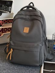 Men's Backpack, Canvas Rucksack, Large Capacity, School Bag, Casual Travel Backpack, Laptop Bag, College Bag, Summer Bag, Dad Bag, Book and Stationery Bag, Teenager, College Student, Spring New Arrival