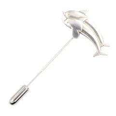 ジョージジェンセン Georg Jensen ブローチ ピンブローチ イルカ シルバー925 ピンブローチ イルカ ユニセックス Used Aのサムネイル