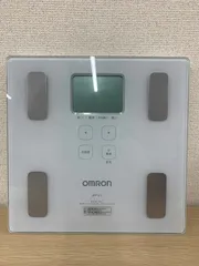 ！【通電動作確認済】オムロン 体重体組成計 HBF-214-W カラダスキャン ホワイト 体重計【電化製品2】【2】のサムネイル