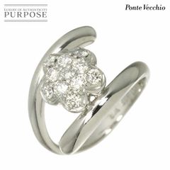 PV ポンテヴェキオ K18 ホワイトゴールド ダイヤモンド リング7号 