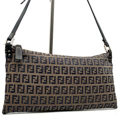 ✨状態良好✨【FENDI】ズッカ柄 ミニバッグ アクセサリーポーチ 8BR156