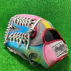 Rawlings 左投げ 外野手用 13インチ 限定モデル スカーレット/ピンク