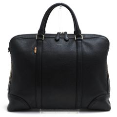 美品 ポールスミス オールレザービジネスバッグ シティエンボス 黒